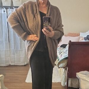 Elegant Brown Women's Cardigan